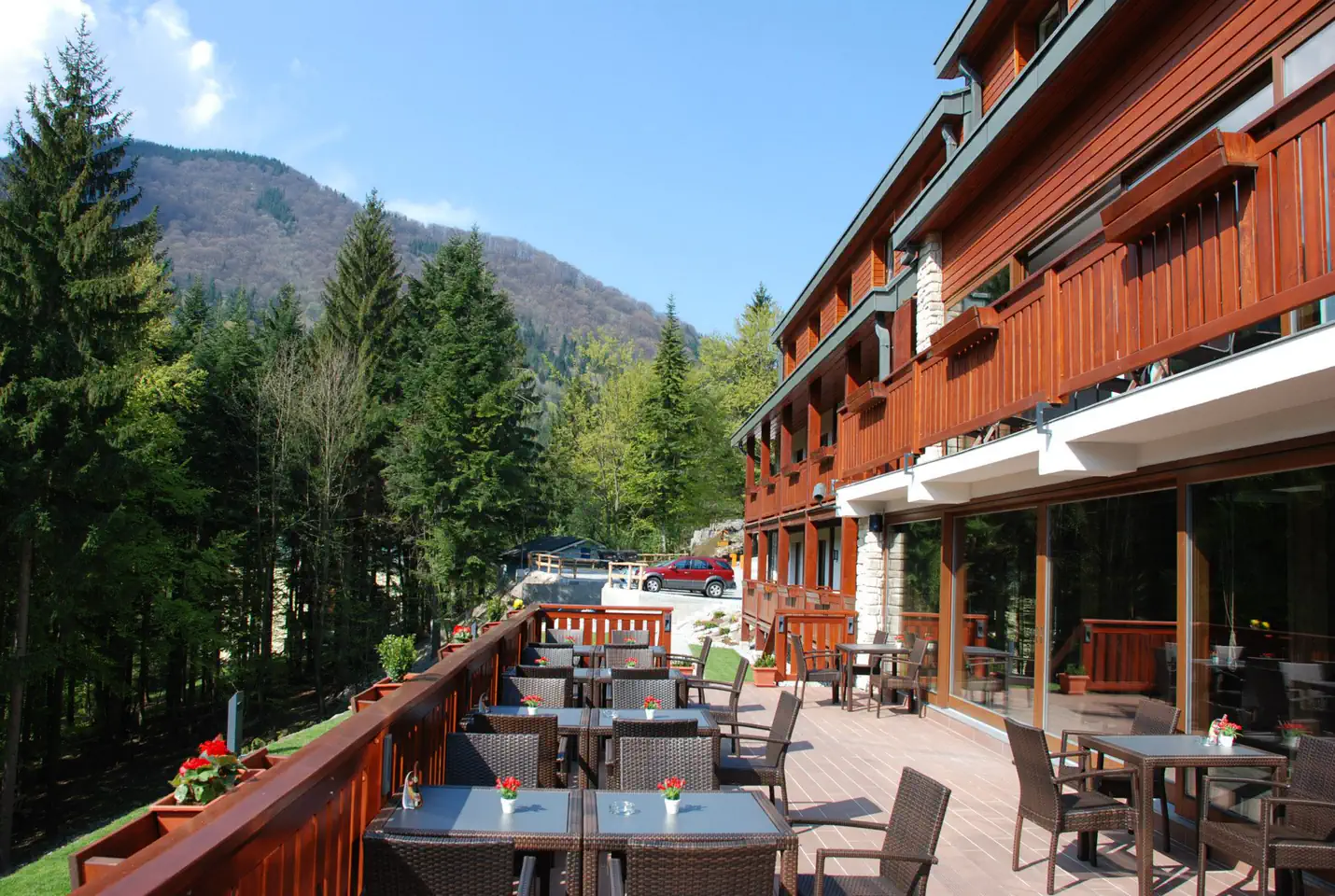 Summer terrace — Vrátna valley near Terchová