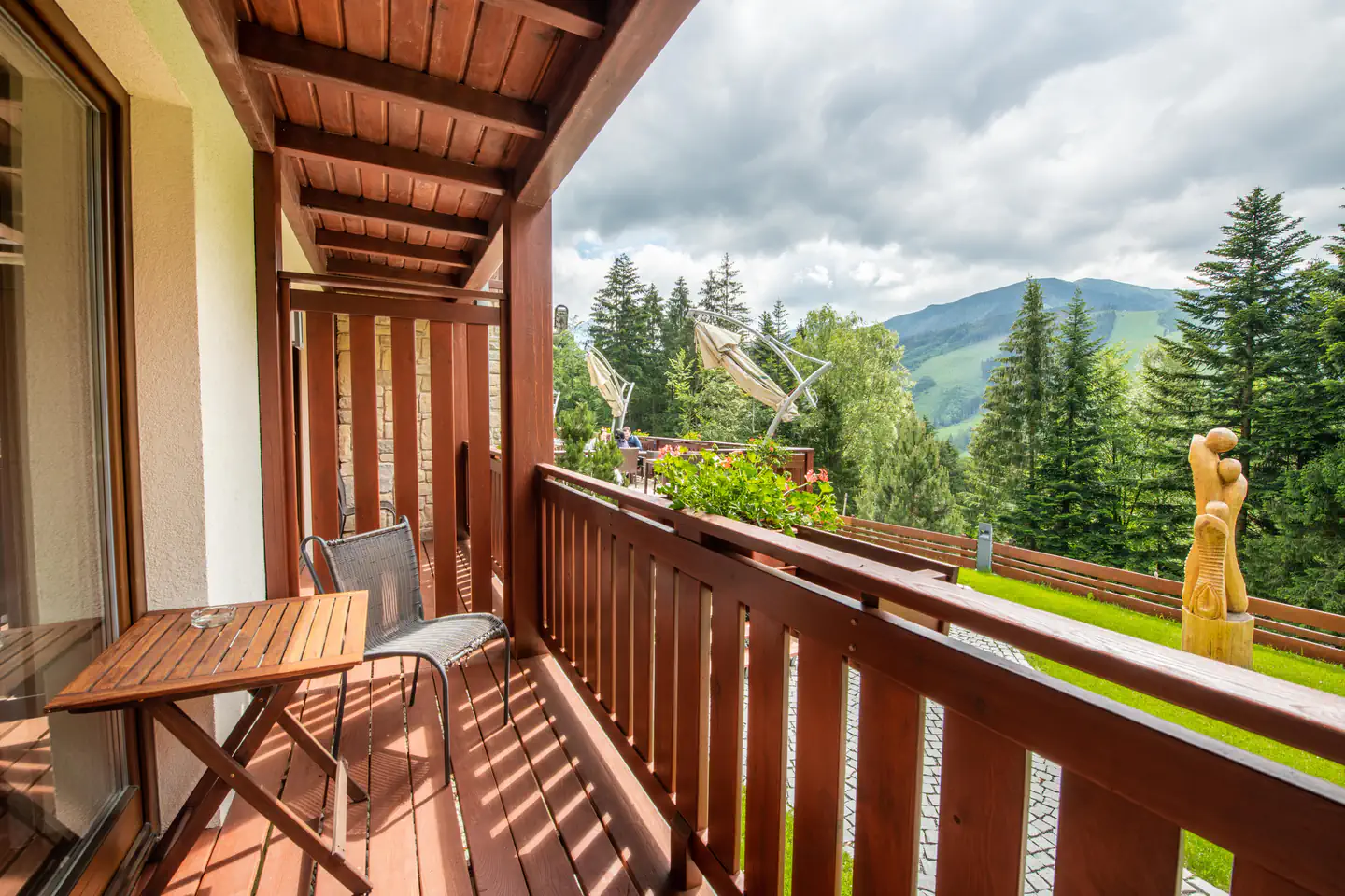 Room balcony with views of Malá Fatra